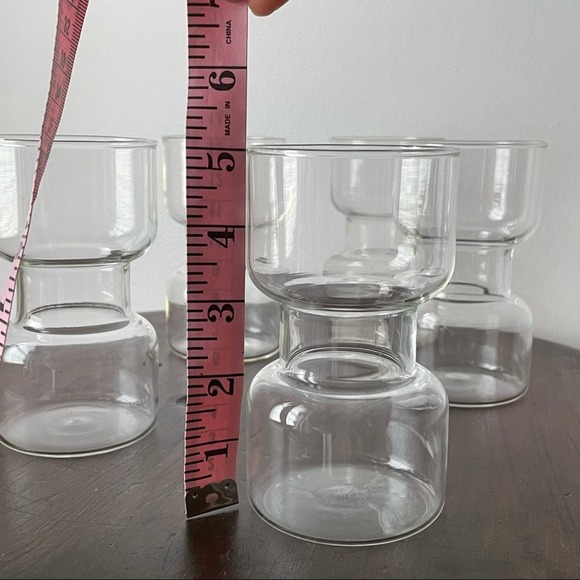 Vintage Pyrex Dumbbell Glasses - Picture 4 of 5